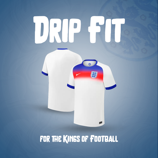 England home soccer jersey in white with the Three Lions crest