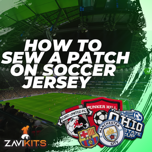 How to sew a patch on soccer jersey