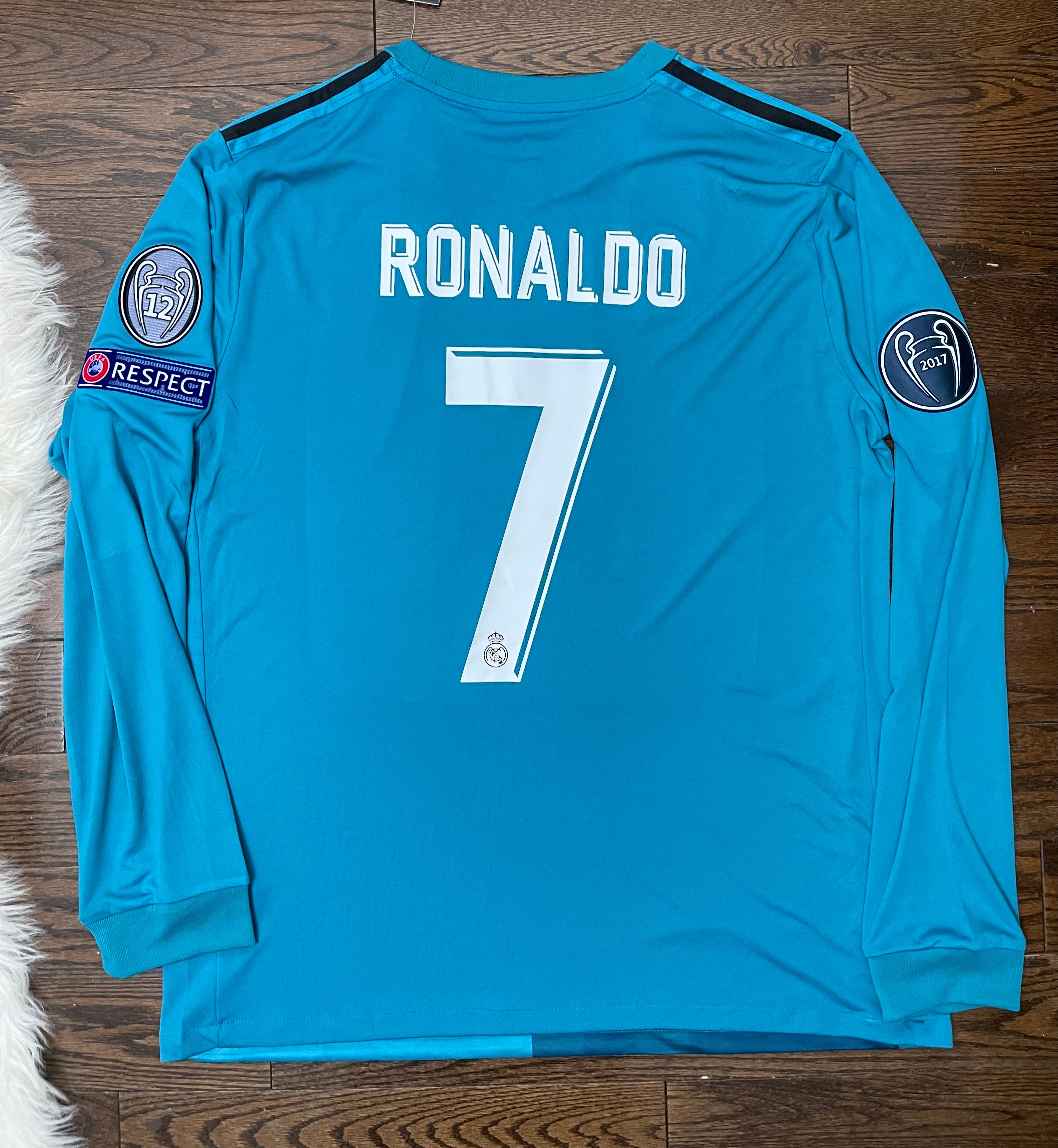 Ronaldo Real Madrid Retro Custom Away Soccer Jersey