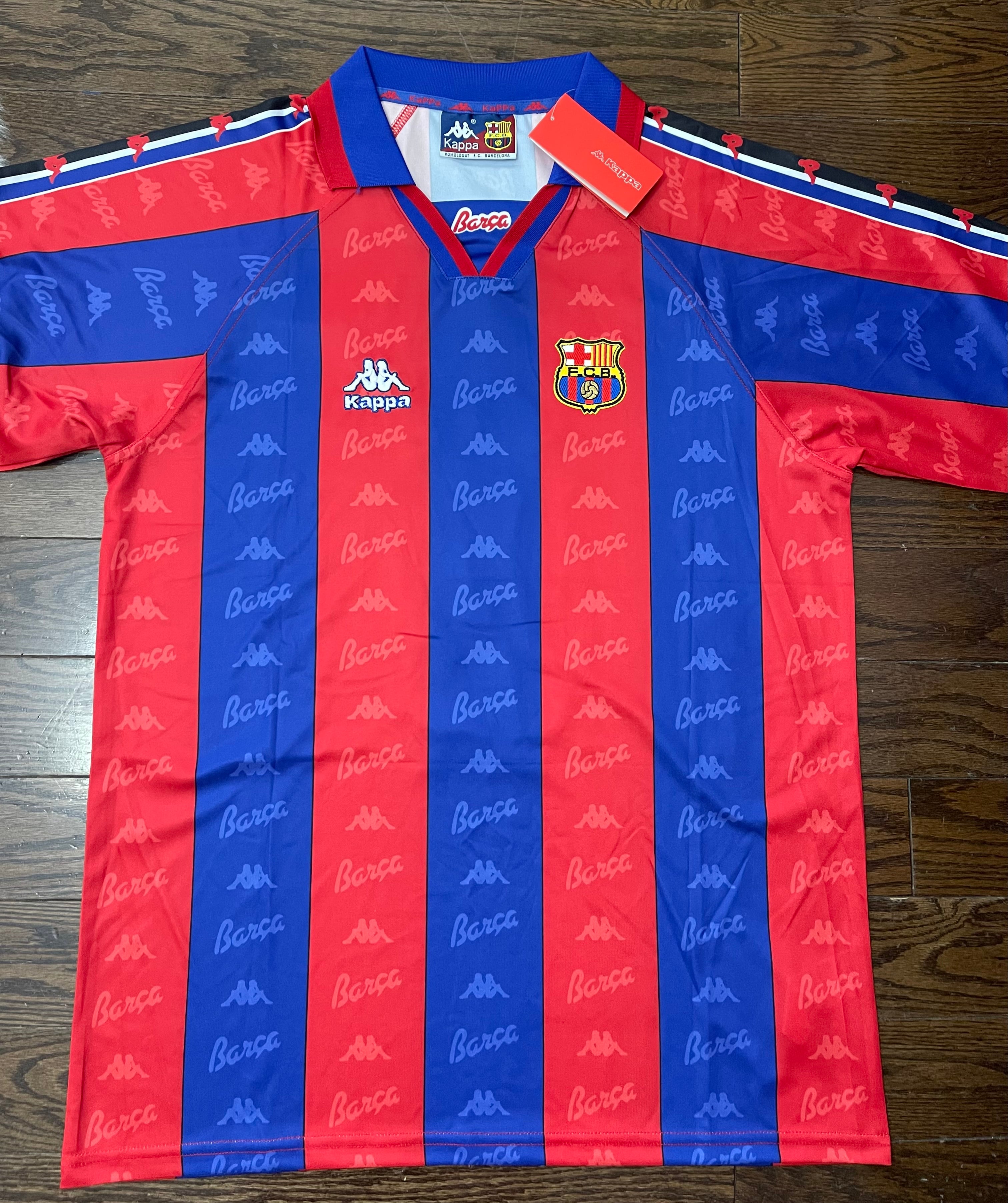 Ronaldo Barcelona Retro Home Soccer Jersey