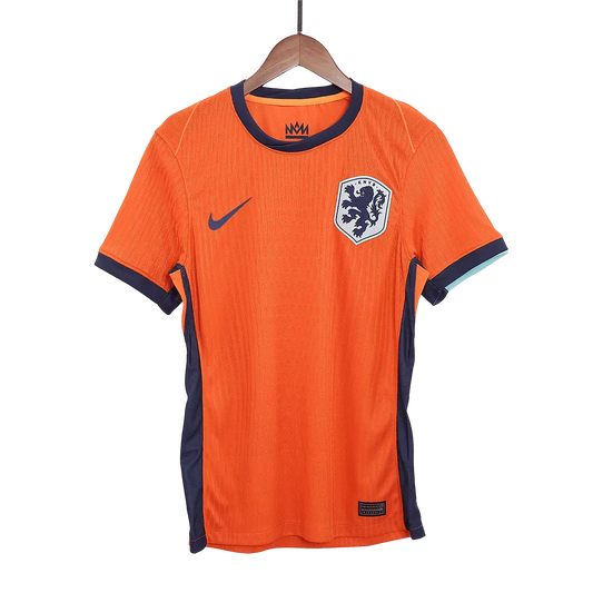 Netherlands Euro Cup 2024 Soccer Home Jersey Player Version Fits Slim