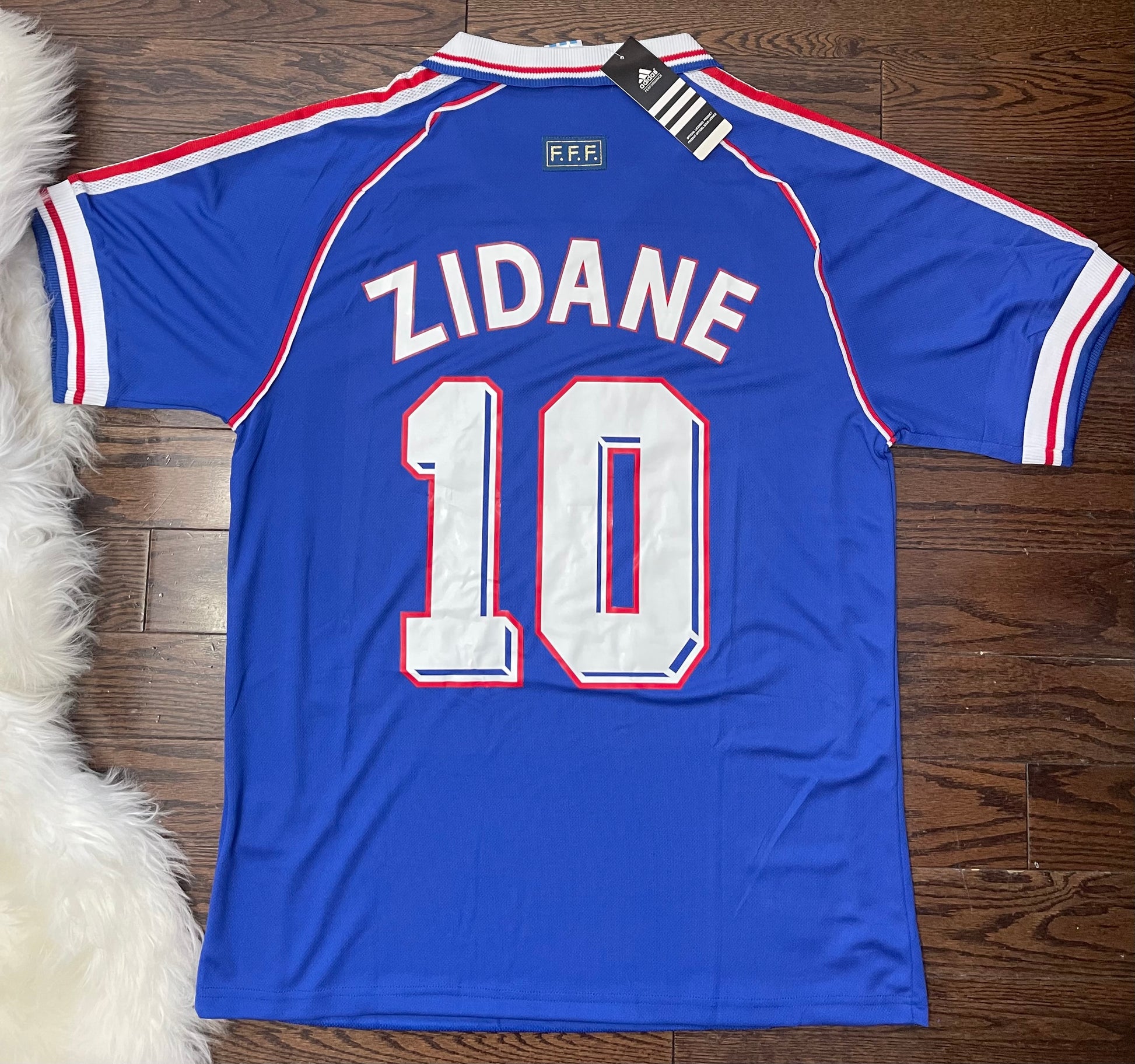 Zidane France Retro World Cup Soccer Jersey