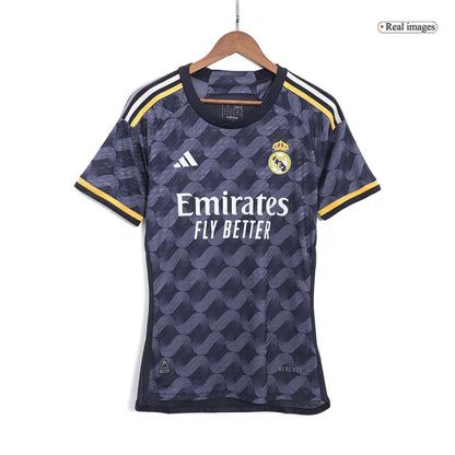 Real Madrid Away Soccer Jersey Player Version Fits Slim