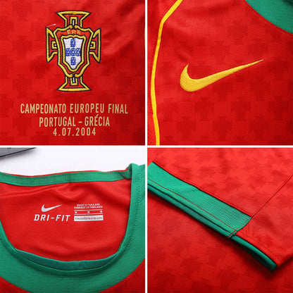 Cristiano Ronaldo Portugal Retro Home Soccer Jersey