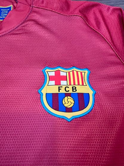 Eto’o Barcelona Retro Long Sleeves Home Soccer Jersey