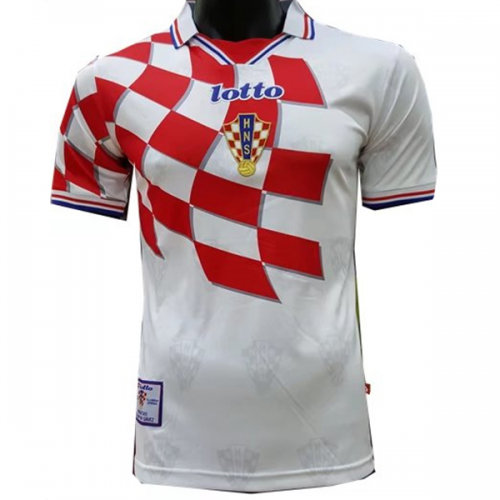 Croatia Soccer Jersey Home Retro Replica 1998