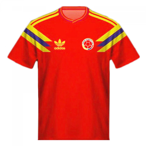 Colombia Retro Soccer Jersey Away 1990