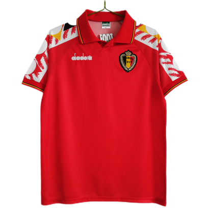 Belgium Retro Home Soccer Jersey