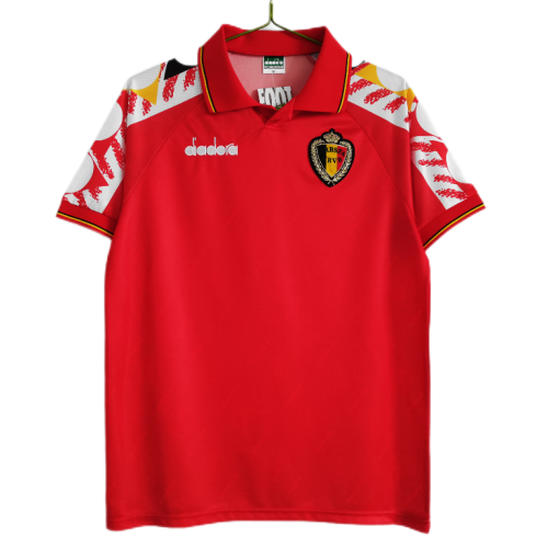 Belgium Retro Home Soccer Jersey