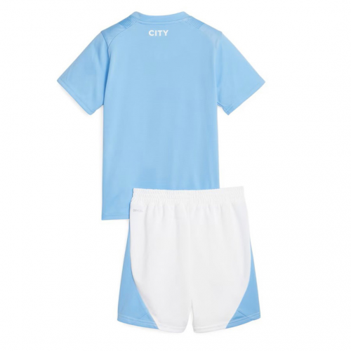 Manchester City Kids Home Soccer Jersey Kit 