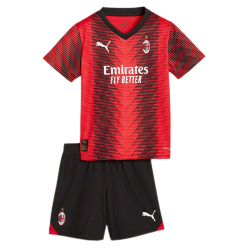 AC Milan Kids Home Soccer Jersey Kit