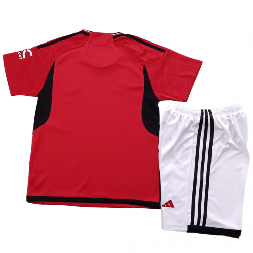 Manchester United Kids Home Soccer Jersey Kit