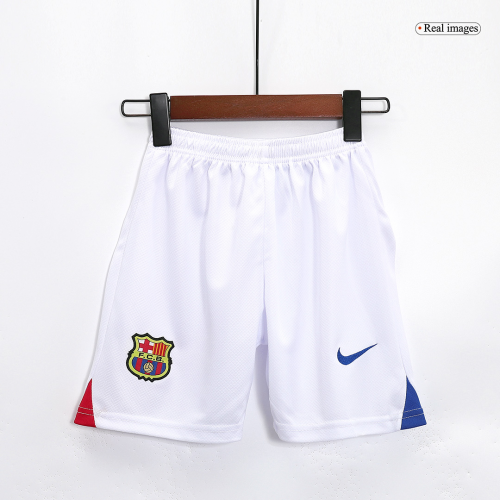 Barcelona Kids Away Soccer Shorts