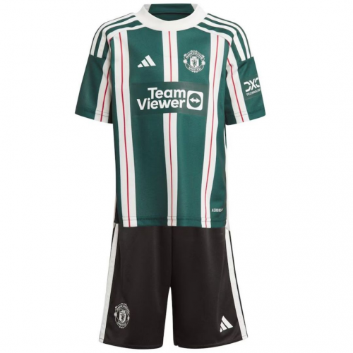 Manchester United Kids Away Soccer Jersey Kit