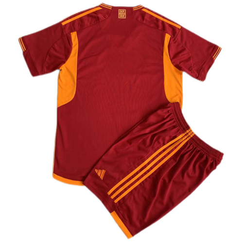 AS Roma Kids Home Soccer Jersey Kit 