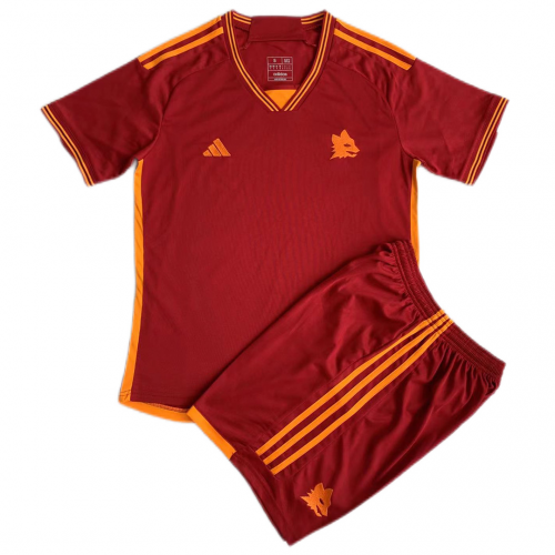 AS Roma Kids Home Soccer Jersey Kit