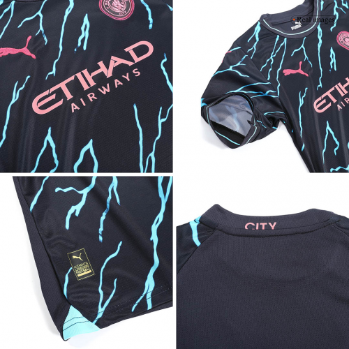 Manchester City Kids Third Away Soccer Jersey 