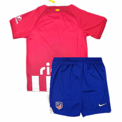 Atletico Madrid Kids Home Soccer Jersey Kit