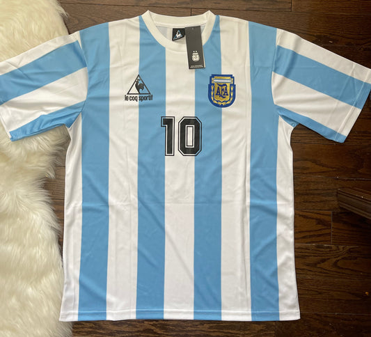 Argentina Retro MARADONA # 10 Home Soccer Jersey