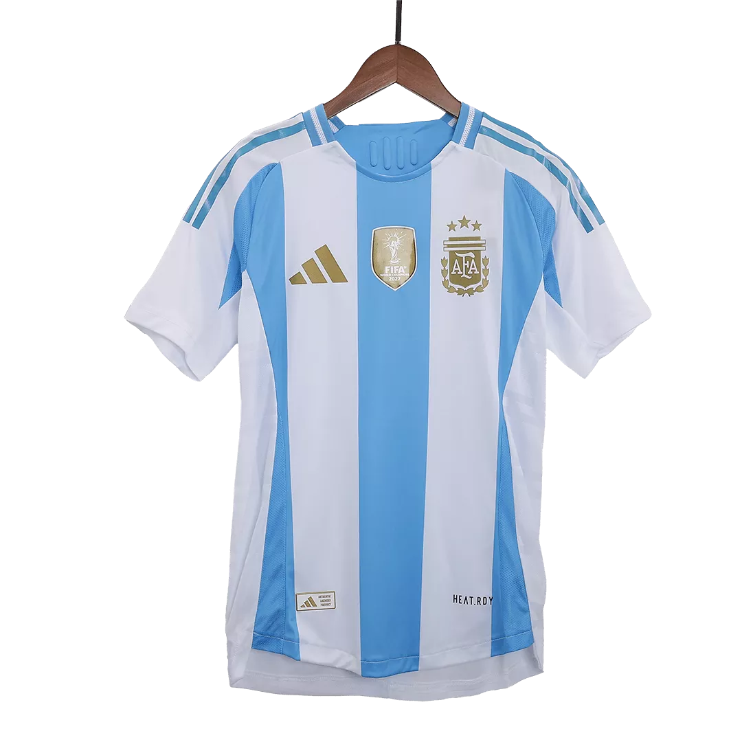 Argentina Copa America 2024 Soccer Home Jersey Player Version Fits Slim