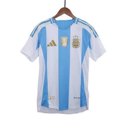 Argentina Copa America 2024 Soccer Home Jersey Player Version Fits Slim