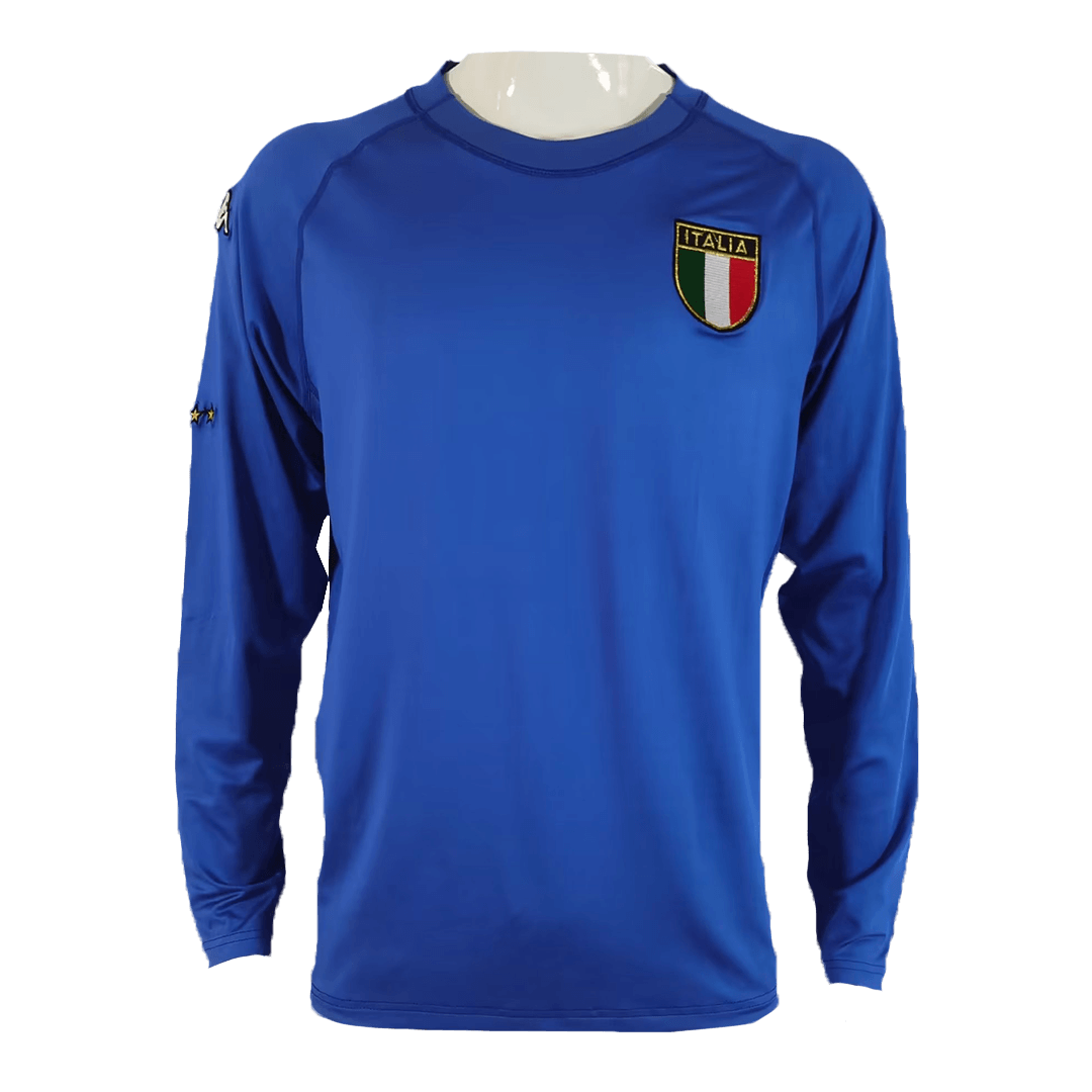 Italy Retro Home Long Sleeve Soccer Jersey