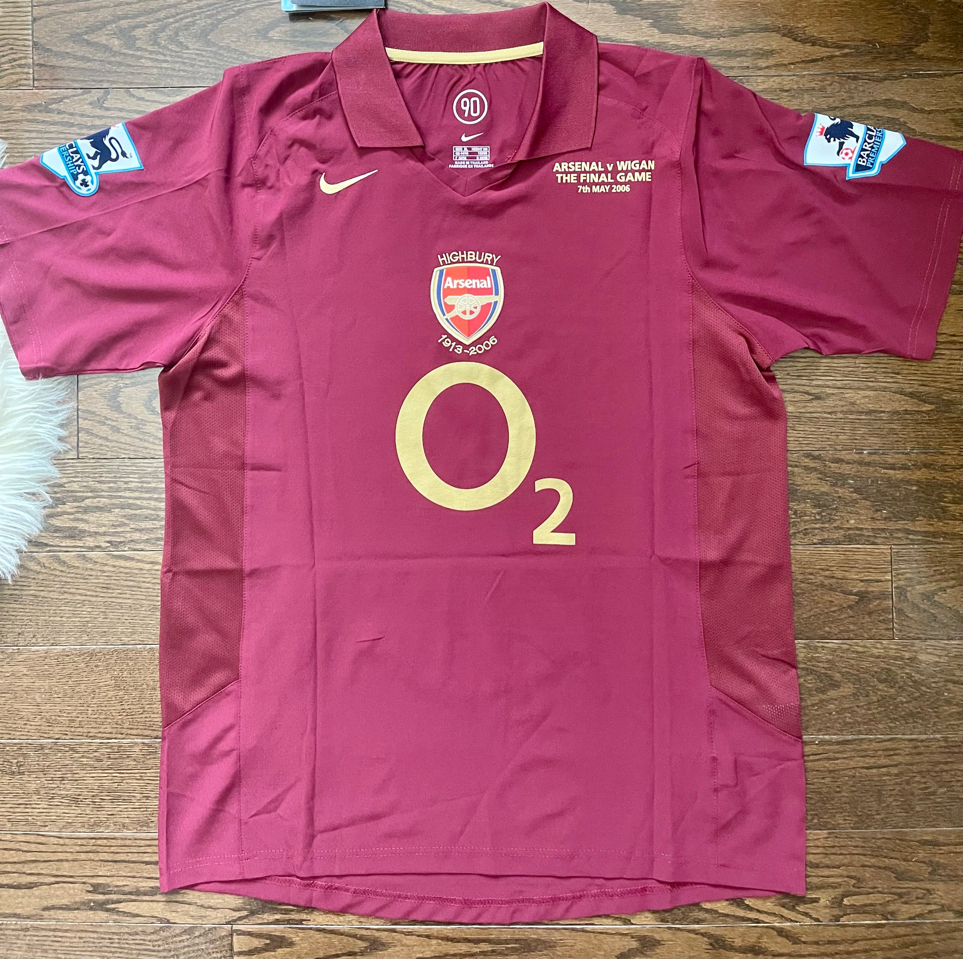 Arsenal Retro Henry Home Soccer Jersey