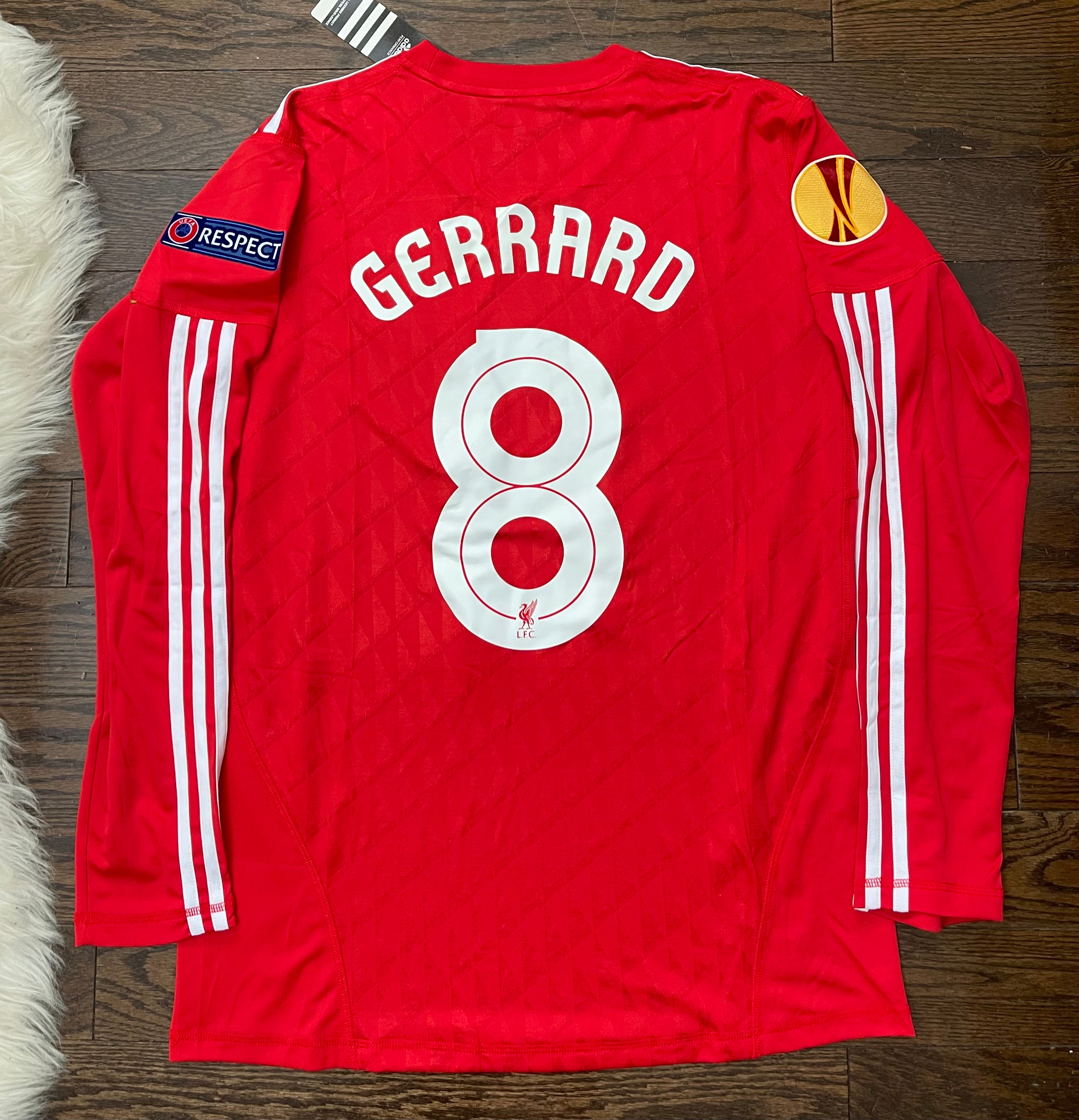 GERRARD LIVERPOOL FC Retro Home Soccer Jersey