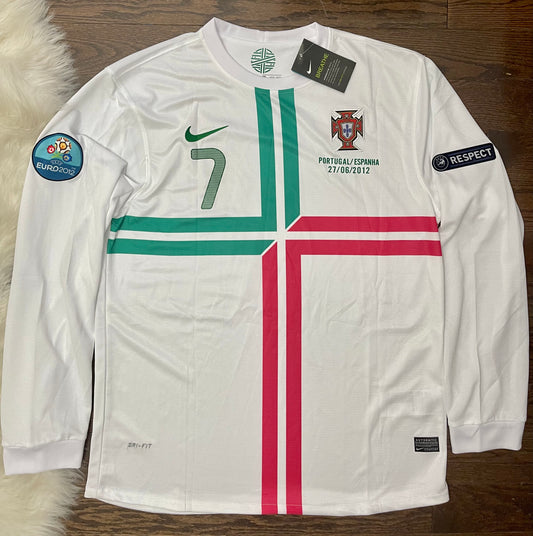 Ronaldo Portugal Retro Long Sleeves Soccer Jersey 