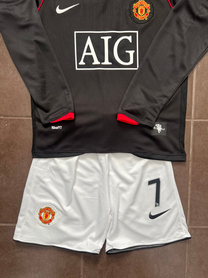 Manchester United Kids Ronaldo 2008 Soccer away Jersey with Shorts