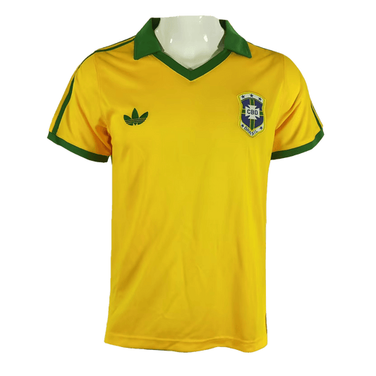 Brazil Retro Home Soccer Jersey