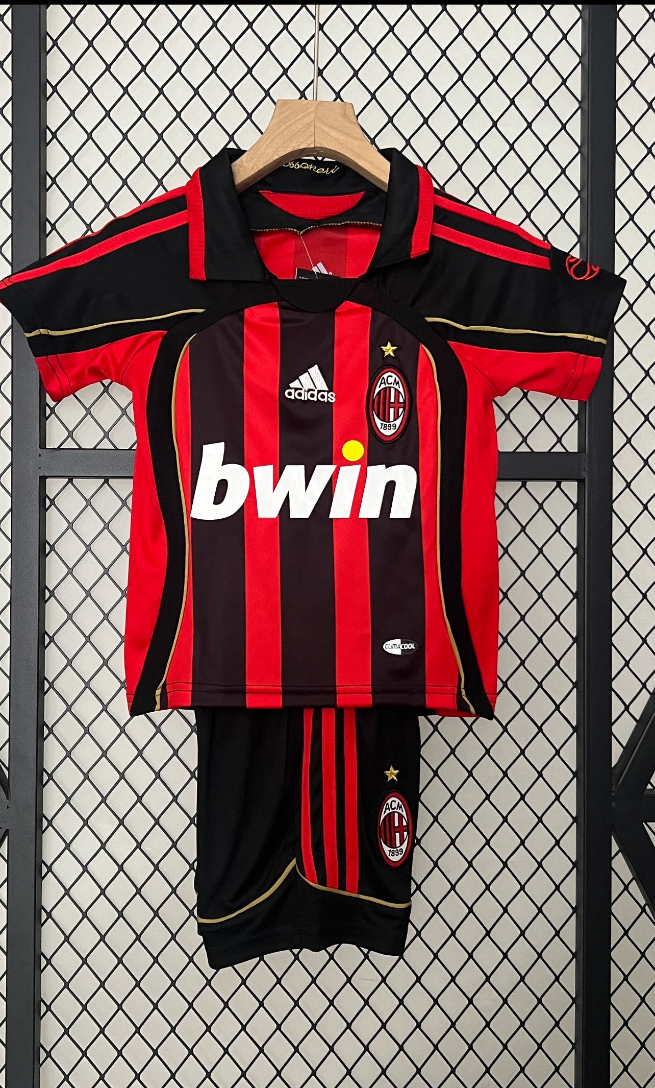 AC Milan Kids Home Soccer Jersey Kit