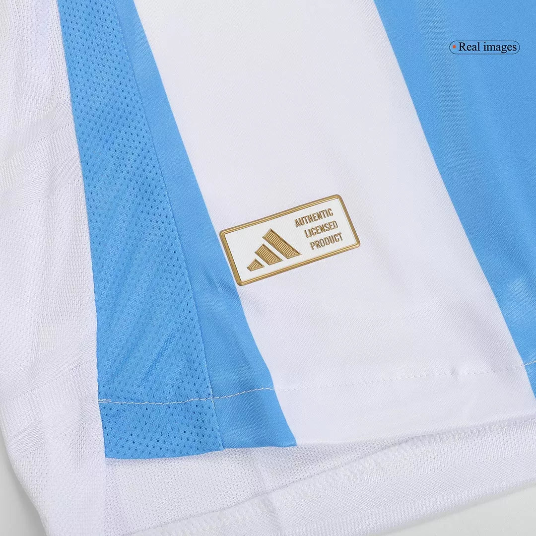 Argentina Copa America 2024 Soccer Home Jersey Player Version Fits Slim