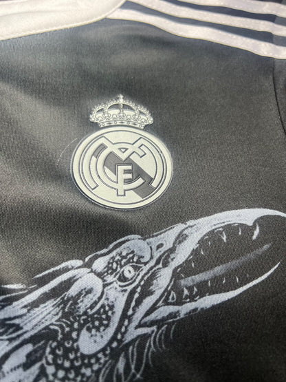 Real Madrid Kids Retro Cristiano Ronaldo Away Dragon Soccer Jersey 2014/15