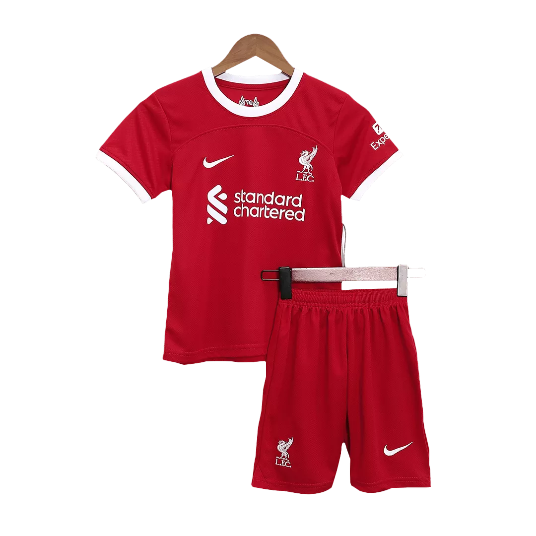 Liverpool FC Kids Home Soccer Jersey Kit 