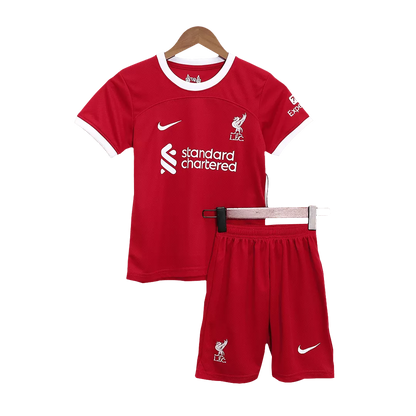 Liverpool FC Kids Home Soccer Jersey Kit 