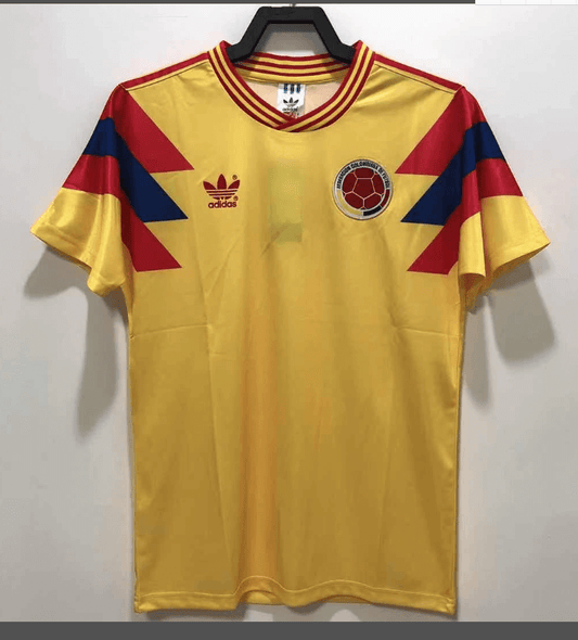 Colombia Retro Home Soccer Jersey