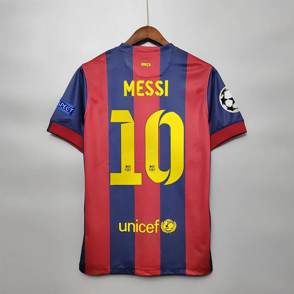 Barcelona Retro Lionel Messi Home Soccer Jersey