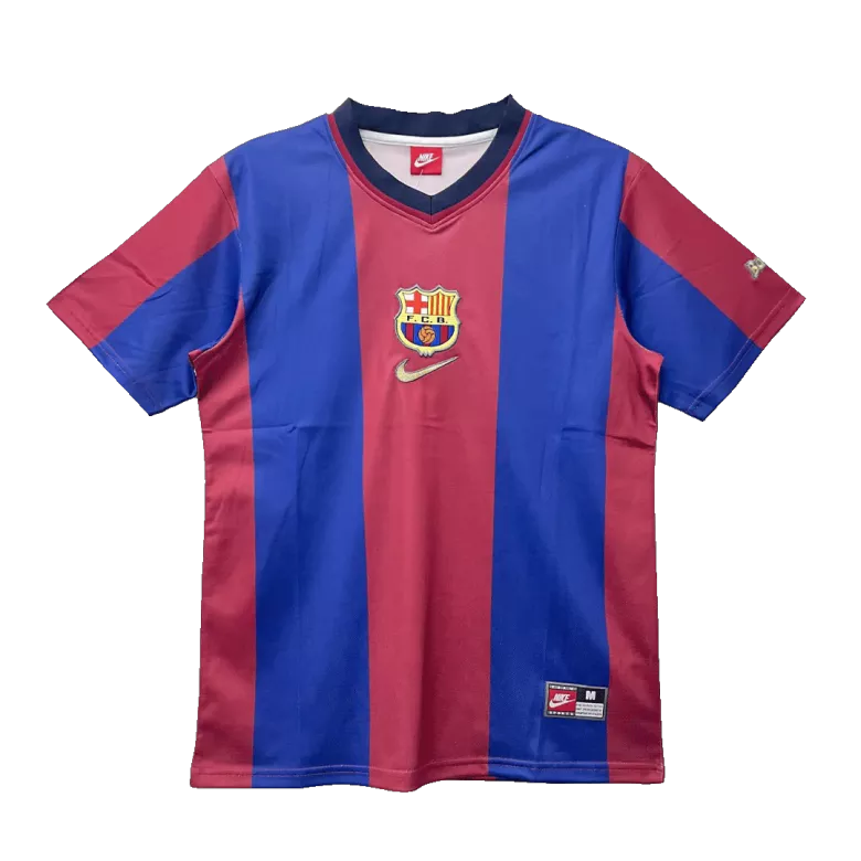 Barcelona Retro Custom Home Soccer Jersey 1998/99