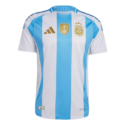 Argentina Copa America 2024 Soccer Home Jersey Player Version Fits Slim