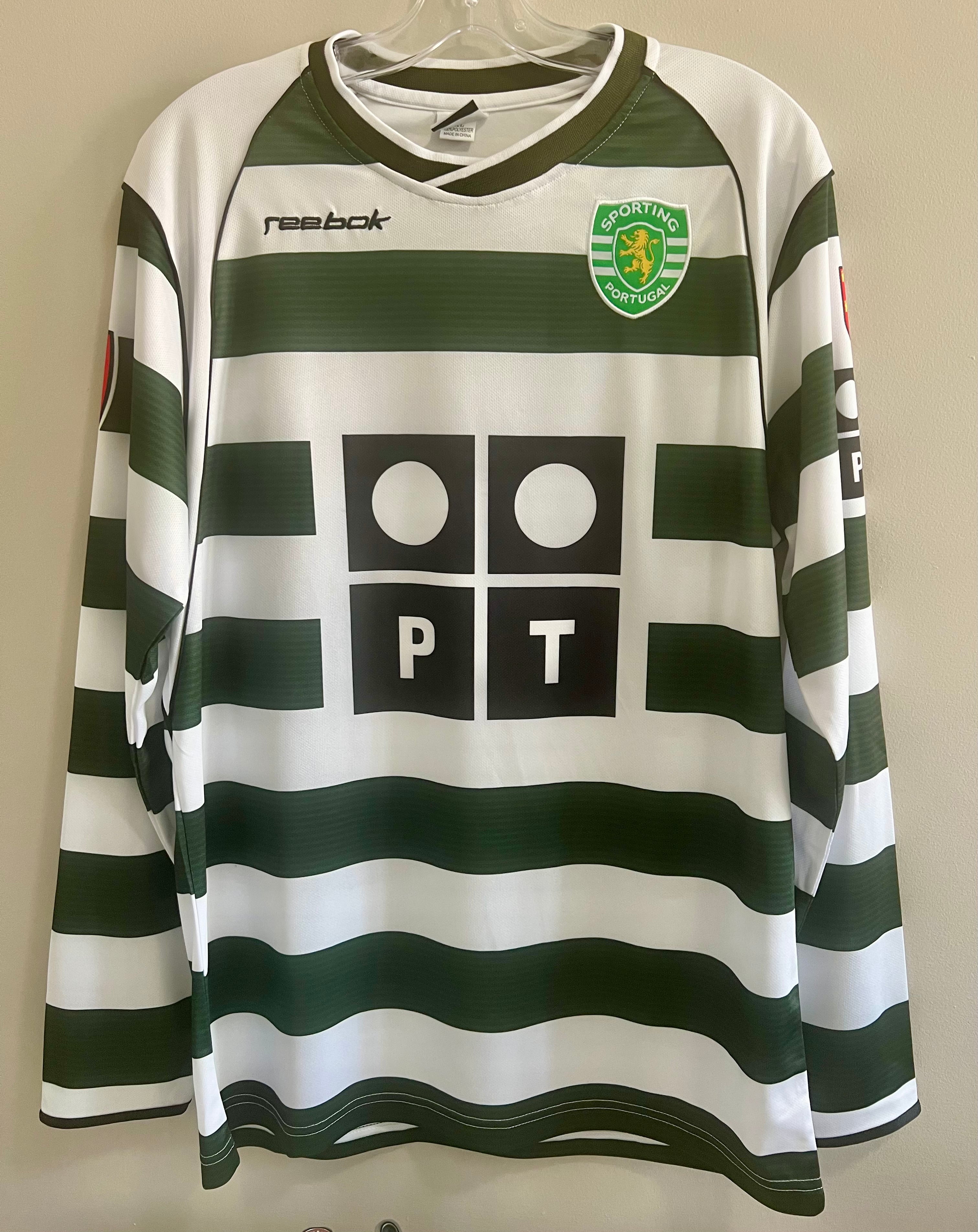 Sporting CP Ronaldo Soccer Home Jersey Retro Long Sleeves