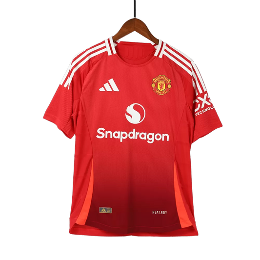 Manchester United 2024/25 Home Soccer Jersey Player Version Fits Slim