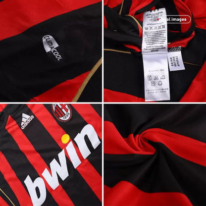 AC Milan Retro Custom Home Soccer Jersey