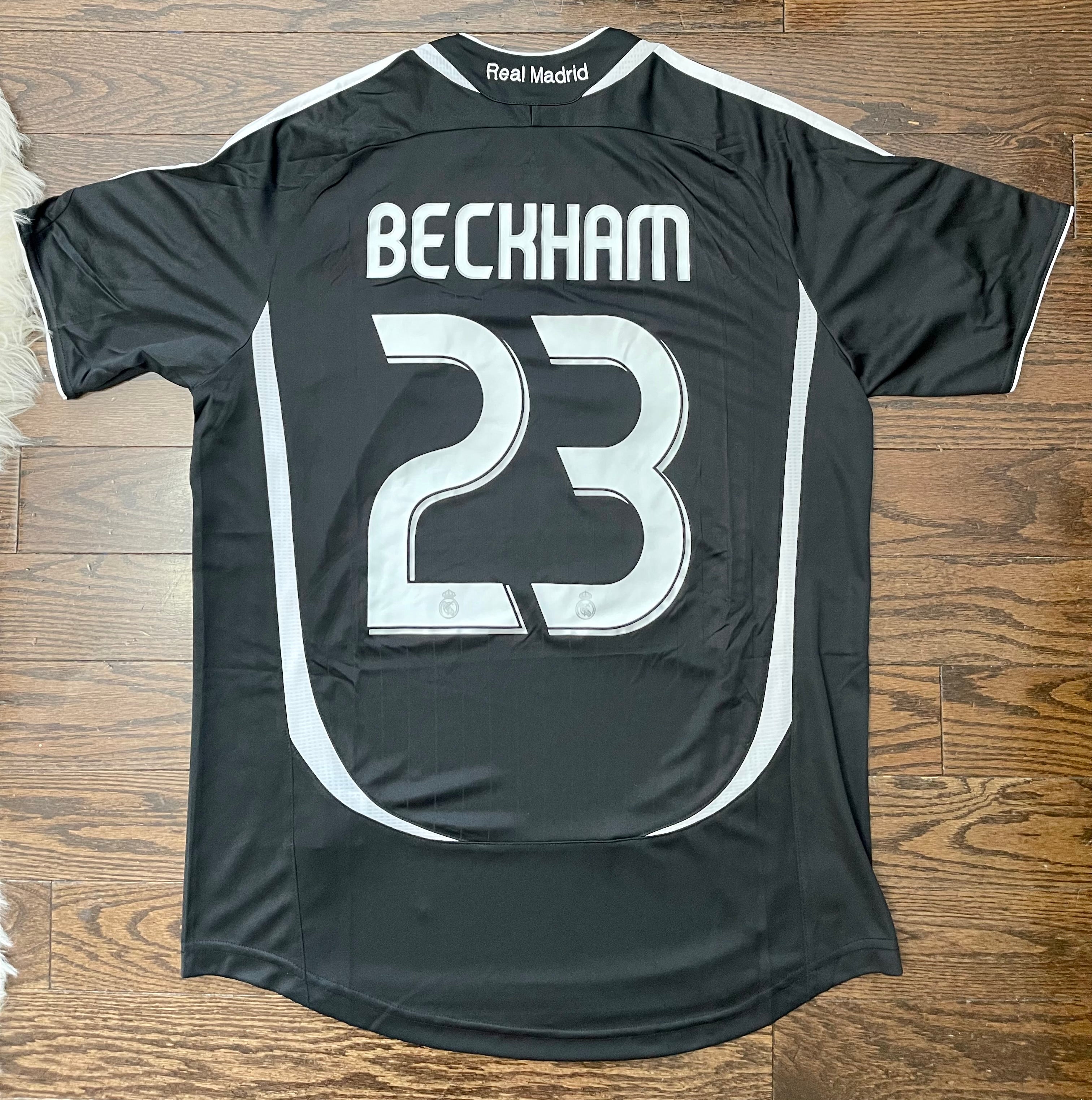 David Beckham Real Madrid Retro away Soccer Jersey