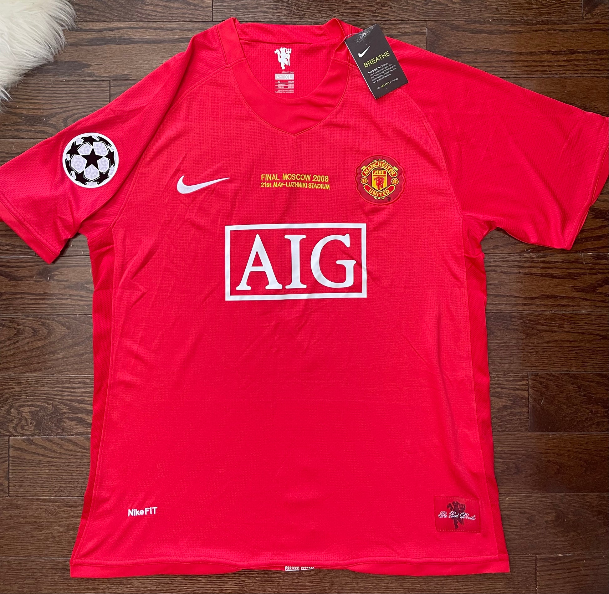 Ronaldo Manchester United Retro Soccer Jersey UCL Final Home 2008