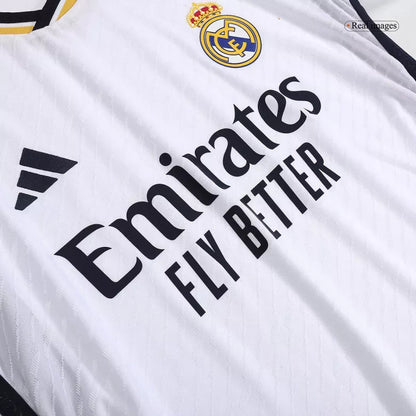 Real Madrid Home Soccer Jersey Player Version Fits Slim