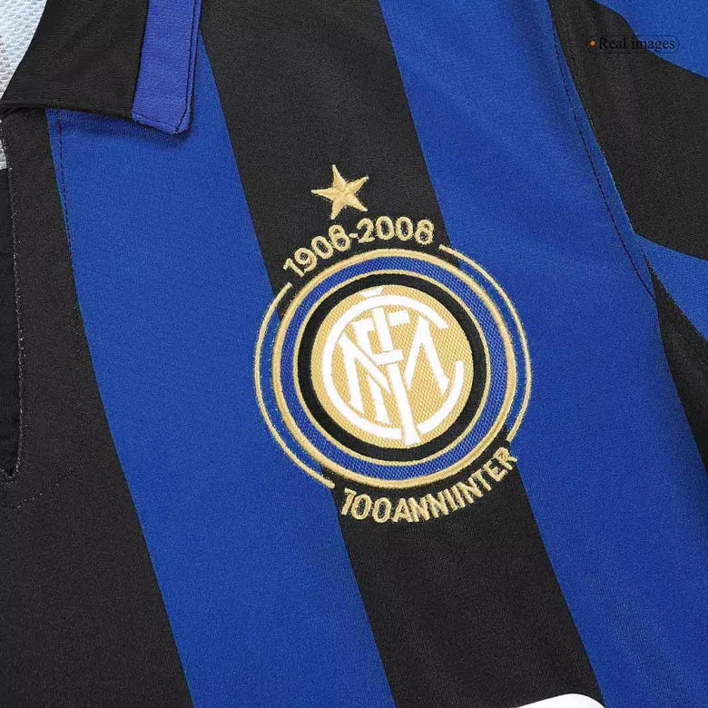 Inter Milan Jersey Custom Home Soccer Retro Jersey 2007/08