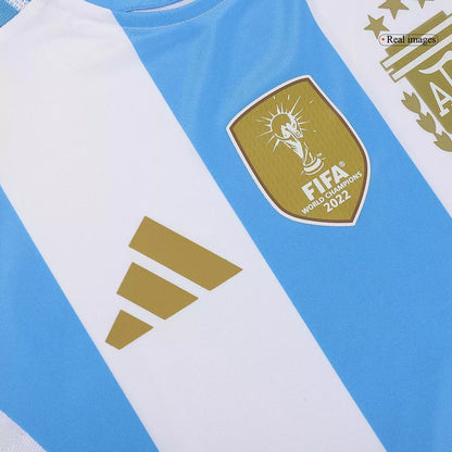 Argentina Copa America 2024 Soccer Home Jersey Player Version Fits Slim