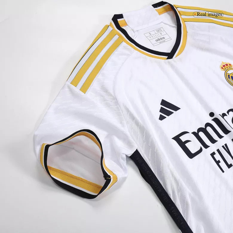 Real Madrid Home Soccer Jersey Player Version Fits Slim