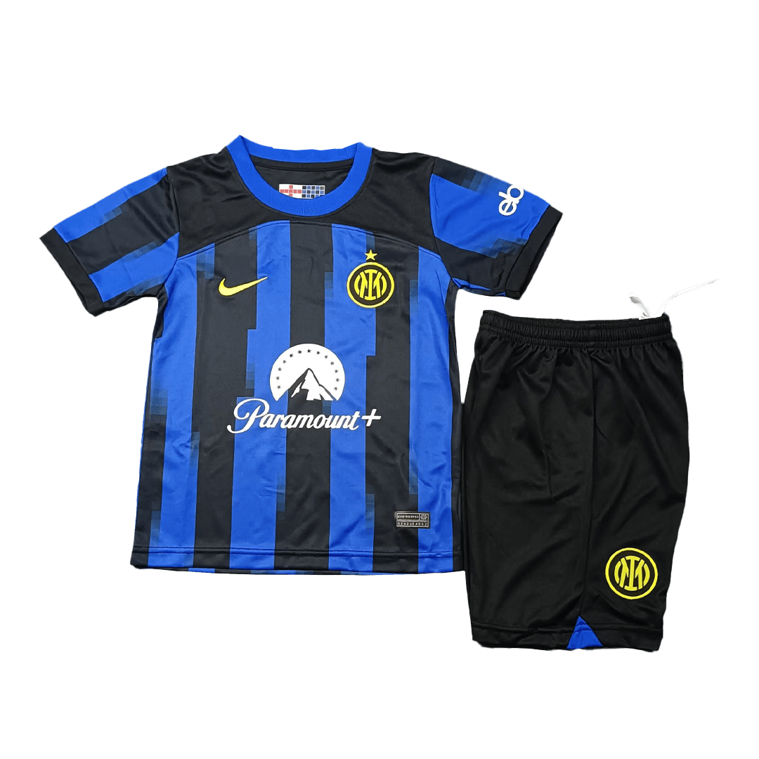 Inter Milan Kids Home Soccer Jersey Kit